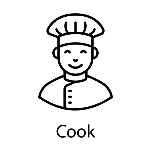 요리사 모자를 사람은 요리를 디자인입니다 — 스톡 벡터