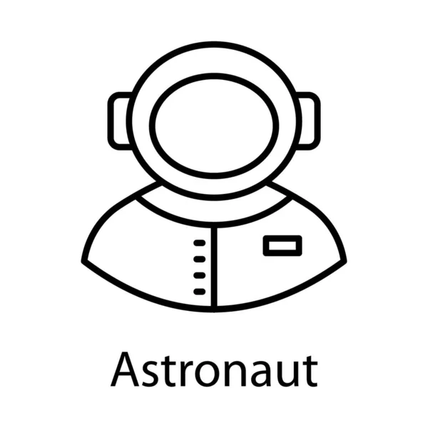 Hombre Con Traje Espacial Explorador Espacial Astronauta — Vector de stock