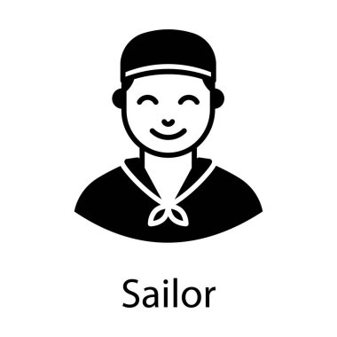 Denizci vektör tasarımı, maceracı,