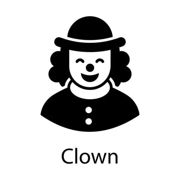Man Jester Hat Symbolising Clown — Stock Vector
