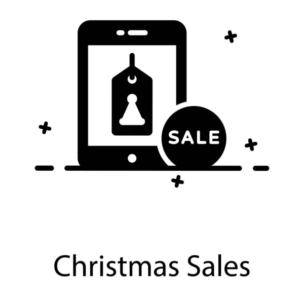 Иконка Продажи Рождество Плоском Дизайне Редактируемый Вектор — стоковый вектор
