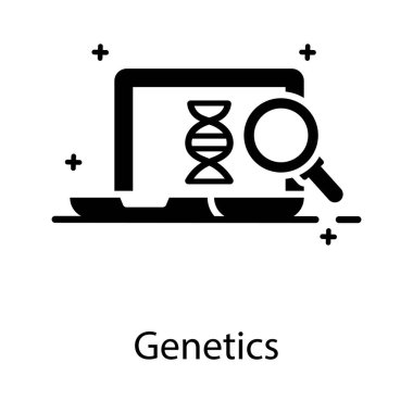 Düz vektörde çift sarmal iplik, DNA veya genetik. 