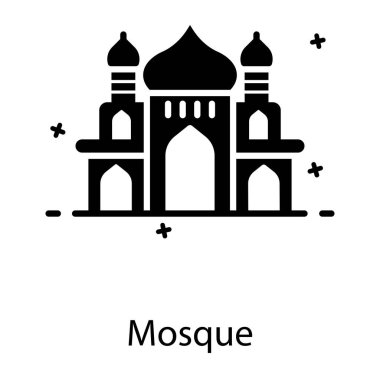 Müslümanlar için ibadet yeri, modern tarzda cami. 