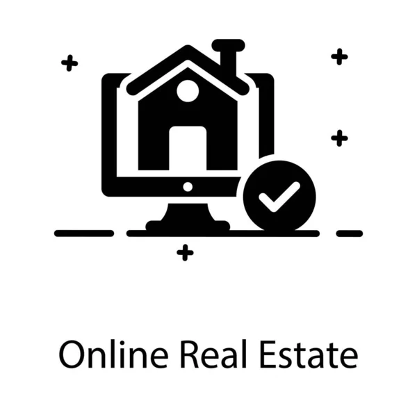 Basic Rgbbuying Selling Property Website Online Real Estate — Stock Vector