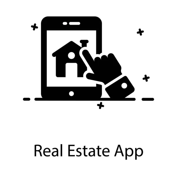 Buying Selling Property Website Real Estate App — Stock Vector