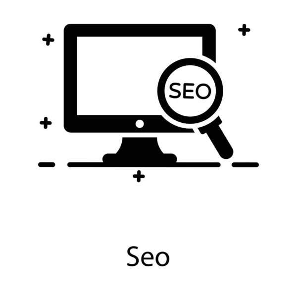 平面设计中的搜索引擎优化图标 Seo向量 — 图库矢量图片
