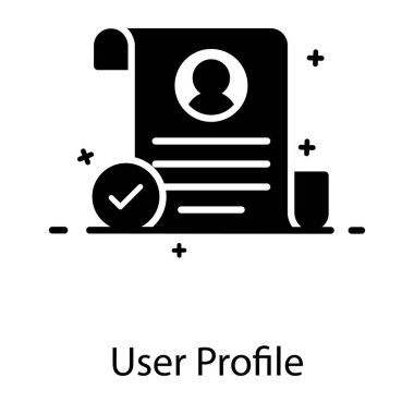 Kişisel biodata, müfredat vitae veya kullanıcı profili simgesi.