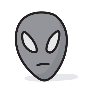 Dünya dışı yaşam formu, düzenlenebilir simgede uzaylı stili