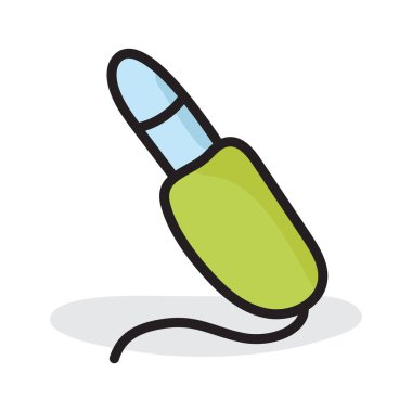 Ses kablosu simgesinin düzenlenebilir düz biçimi