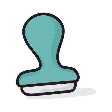 Belirgin bir iz ya da kalite, kauçuk damga simgesi 