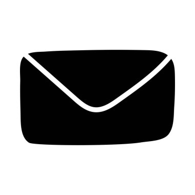 Zarf simgesinin modaya uygun düz tasarımı