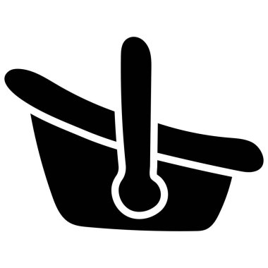 Bebek sepet taşıyıcısının güzel tasarım simgesi 