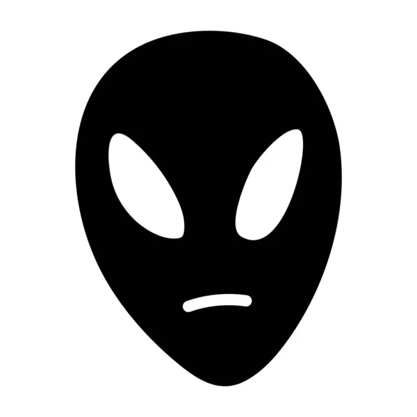 Forme Vie Extraterrestre Style Tendance Alien Dans Icône Modifiable — Image vectorielle