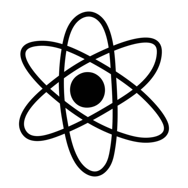 Maddenin Küçük Bileşen Birimi Atom Simgesinin Karalama Tasarımı — Stok Vektör