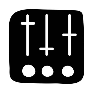 Ses eşitleyicisinin düz tasarımı, bir frekans düzenleyici