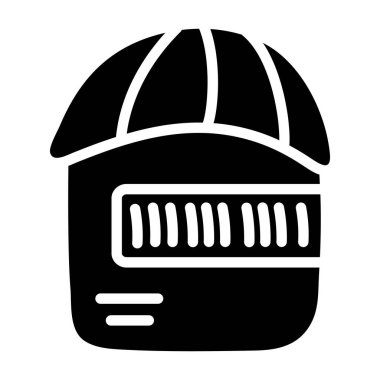 Paket koruma simgesinin kavramsal düz tasarımı 