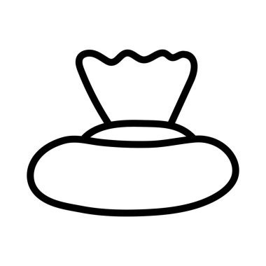 Kağıt mendil kutusunun düz simge tasarımı