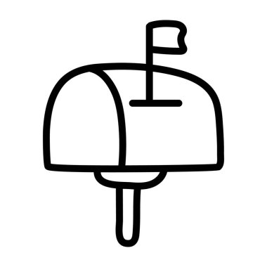 E- postanın konduğu bir kutu, düzenlenebilir düz biçimli posta kutusu 