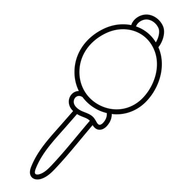 Müzik tıngırtısının düz simge tasarımı, gürültü vektörü 