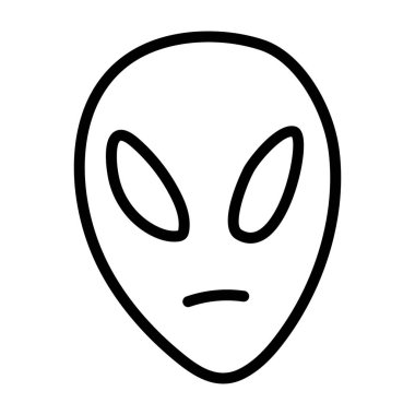 Dünya dışı yaşam formu, düzenlenebilir simgede uzaylı stili