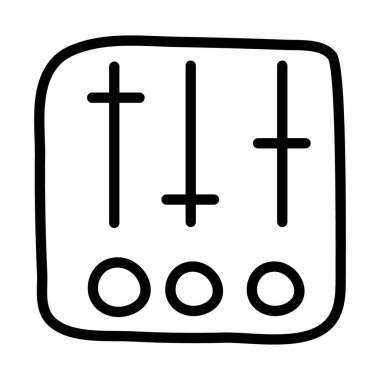 Ses eşitleyicisinin temel düz tasarımı, bir frekans düzenleyici