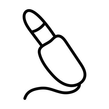 Ses kablosu simgesinin düzenlenebilir düz biçimi