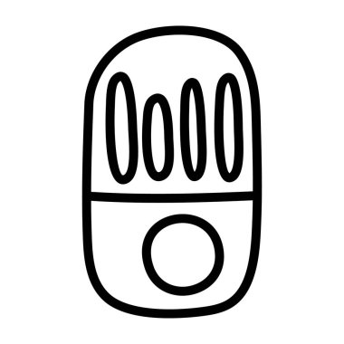 Ses kaydedici taşınabilir aygıt simgesi, düz biçim 