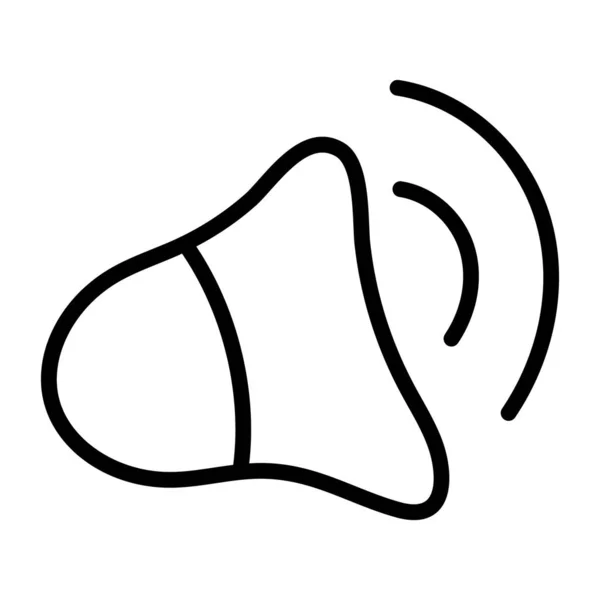 Basic Doodle Estilo Plano Del Icono Del Altavoz Volumen — Archivo Imágenes Vectoriales