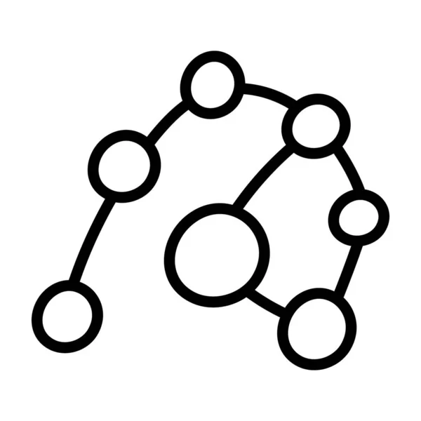 Groupe Étoiles Icône Constellation Vecteur Plat — Image vectorielle