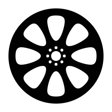 Değiştirilmiş bir tekerlek, krom kenar doldurulmuş simge, düzenlenebilir tasarım