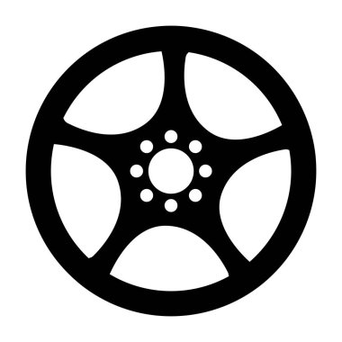 Değiştirilmiş bir tekerlek, krom kenar doldurulmuş simge, düzenlenebilir tasarım