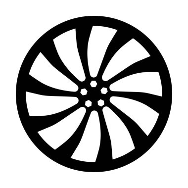 Araba tekerinin modaya uygun simgesi