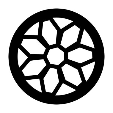 Kabartma simge dizaynında araba çarkı