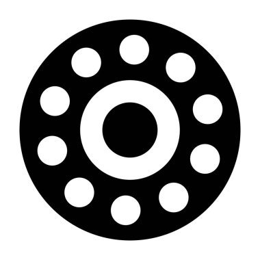 Değiştirilmiş bir tekerlek, krom kenar doldurulmuş simge, düzenlenebilir tasarım