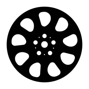 Değiştirilmiş bir tekerlek, krom kenar doldurulmuş simge, düzenlenebilir tasarım