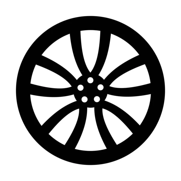 Roue Tournante Jantes Mieux Utiliser Dans Automobile Site Web Connexe — Image vectorielle