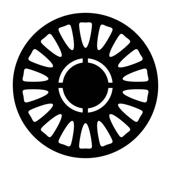 Spinner Jante Acier Utilisé Comme Composant Voiture — Image vectorielle