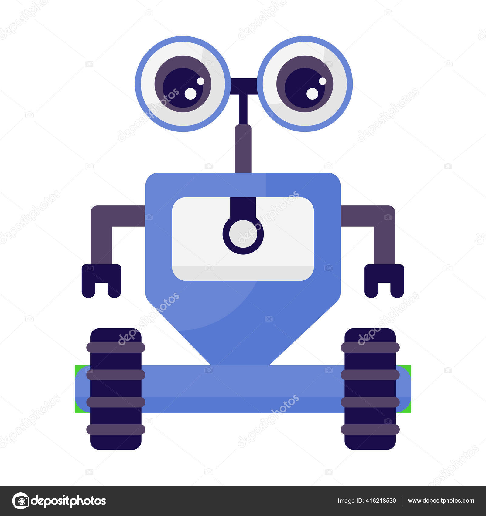 Robot Dessin Anime Deux Yeux Icone Plate Dans Style Modifiable Image Vectorielle Par Smashingstocks C Illustration Robot Dessin Anime Deux Yeux Icone Plate Dans Style Modifiable Image Vectorielle Par Smashingstocks C Illustration