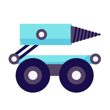 Bir makinede mermi tasarımı, askeri robot.