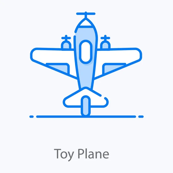 Transporte Aéreo Juguete Para Niños Icono Avión Juguete Para Sitios — Vector de stock