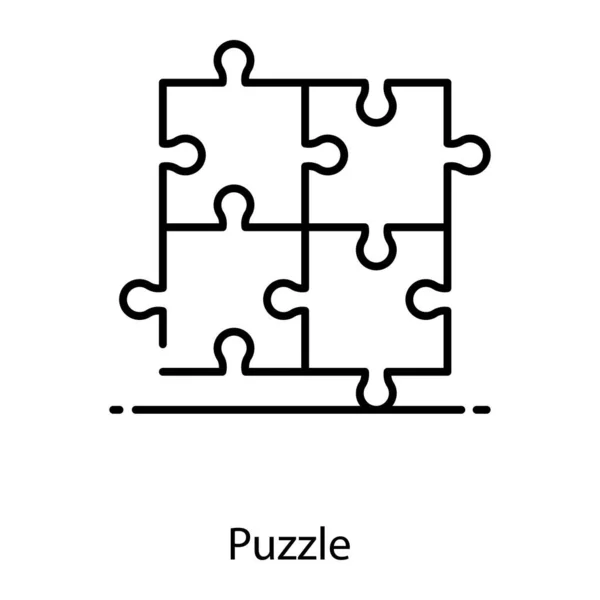 Concepto Icono Resolución Problemas Estilo Plano Pieza Del Rompecabezas — Vector de stock