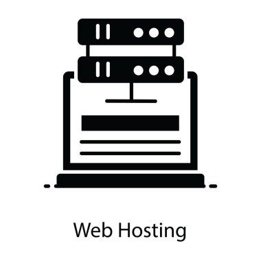 Web sunucu simgesi, sunuculu web sitesinin kavramsal vektörü