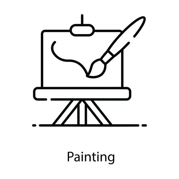 Conceptual Flat Vector Design Painting Icon — Stock Vector