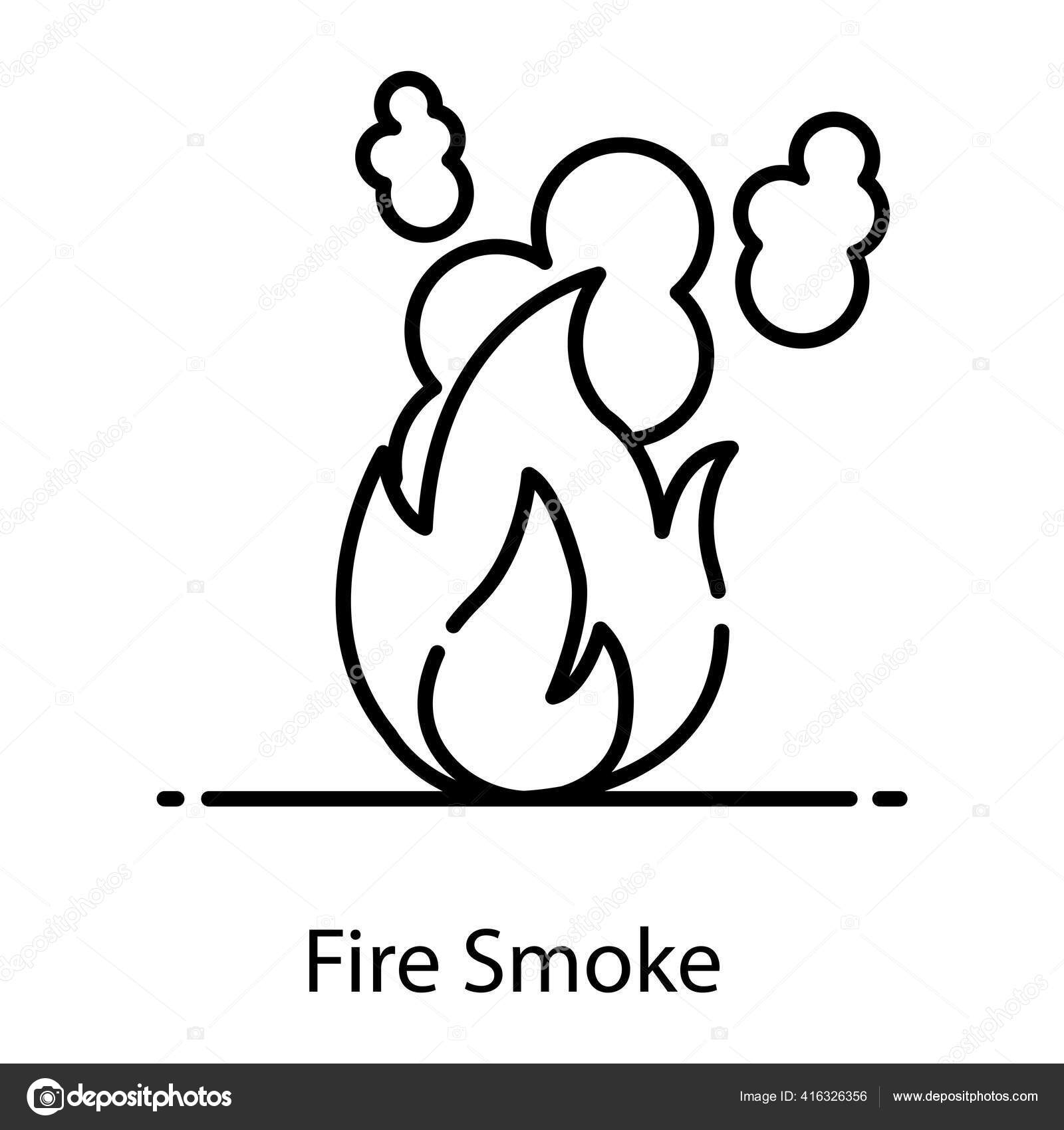 Icono Humo Fuego Vector Fuego Ardiente Estilo Plano Editable Vector de  stock #416326356 de ©smashingstocks, image size:1600x1700