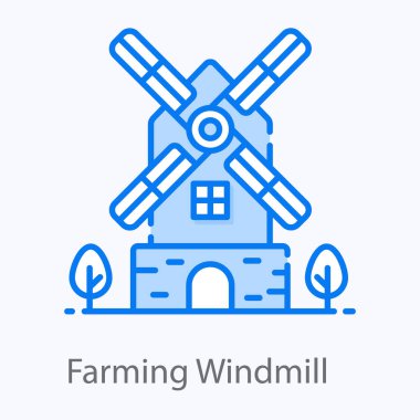 Yel değirmeninin ikon tasarımı, yerli yel değirmeni 