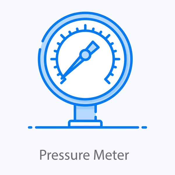 Projeto Vetor Medidor Pressão Projeto Editável Ícone Dispositivo Controlador Pressão —  Vetores de Stock