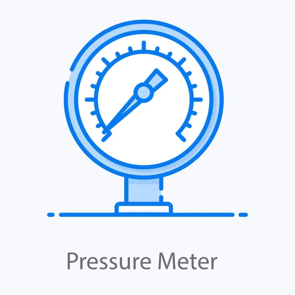 Drukmeter Vector Ontwerp Aanpasbaar Pictogram Ontwerp Van Luchtdrukregelaar — Stockvector