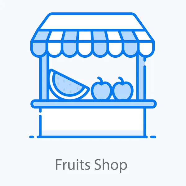 水果店向量的趋势平面向量设计 — 图库矢量图片