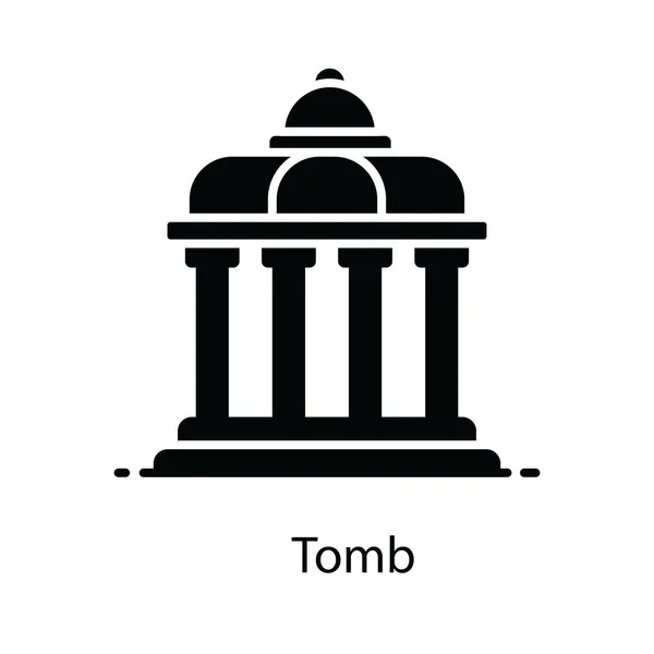 Mobileplace Worship Muslims Mosque Tomb Building Icon — ストックベクタ