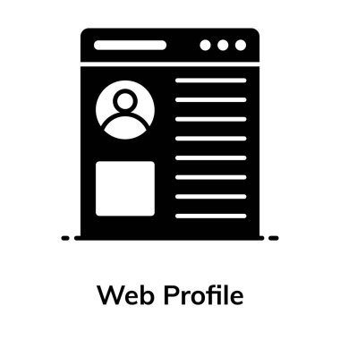 Web profilinin temel RGBan simgesi tasarımı, web kullanıcısının düz simgesi 